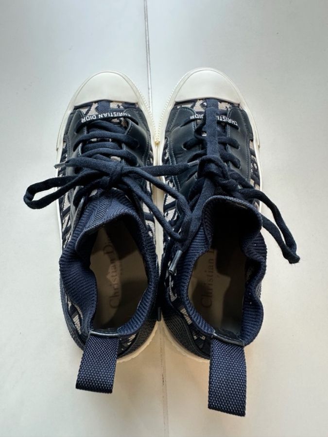 Dior 迪奧女款+刺繡老花鞋+37碼-1