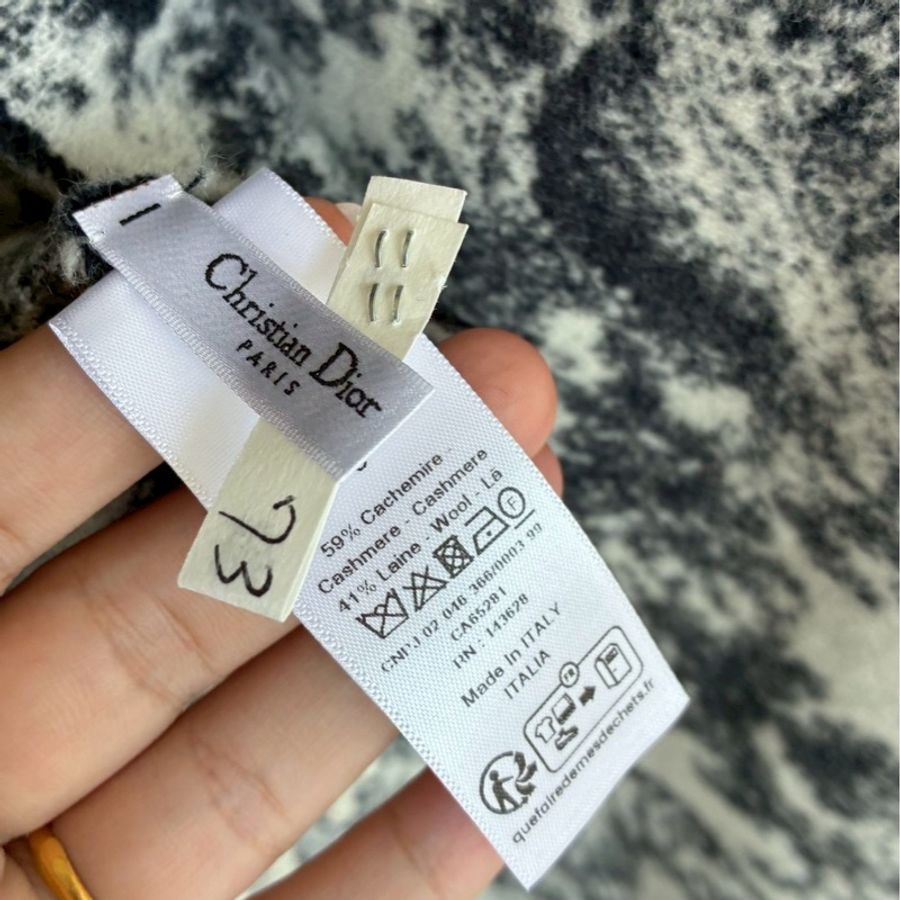 Dior 叢林圖羊毛圍巾🧣-1