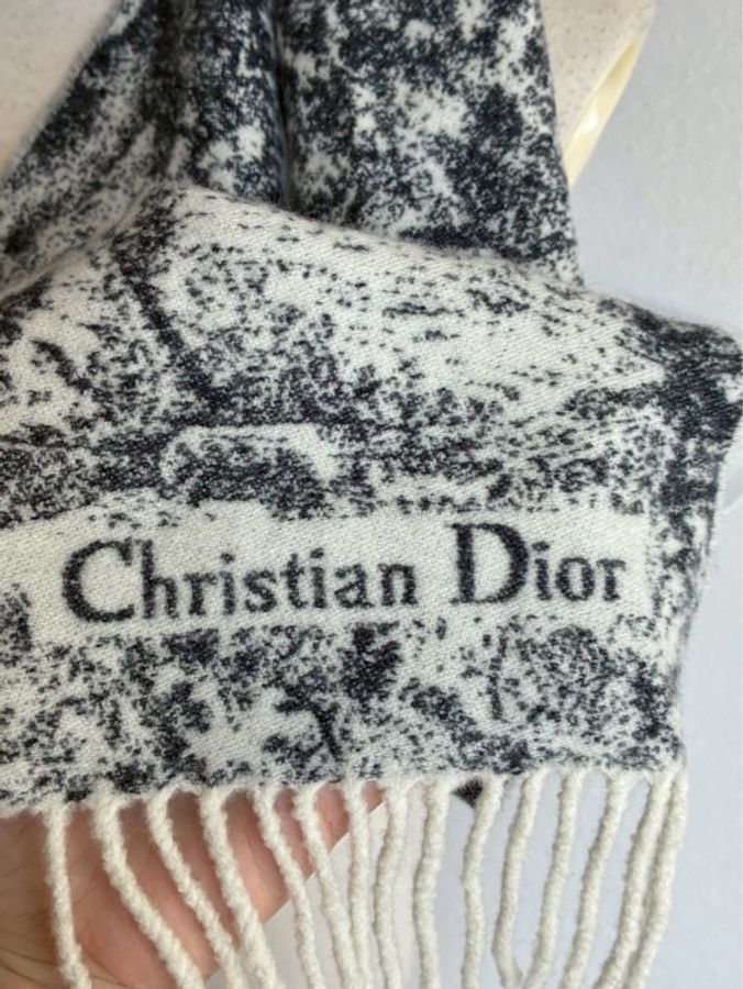 Dior 叢林圖羊毛圍巾🧣-8