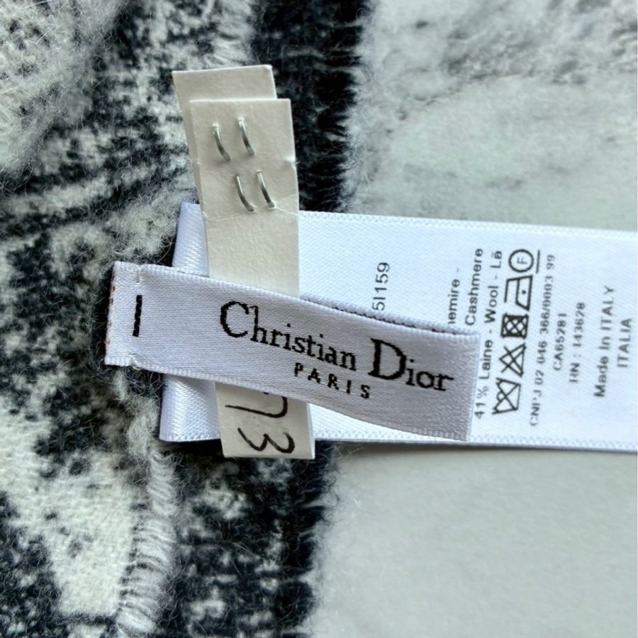 Dior 叢林圖羊毛圍巾🧣-15
