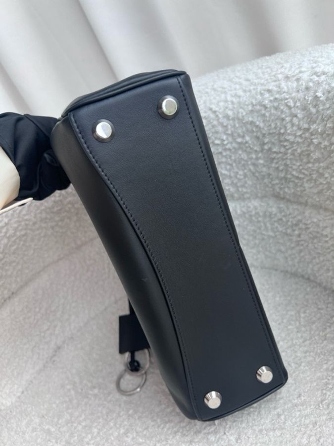 Balenciaga 巴黎世家Rodeo黑銀小號手提包肩背包斜挎包-5