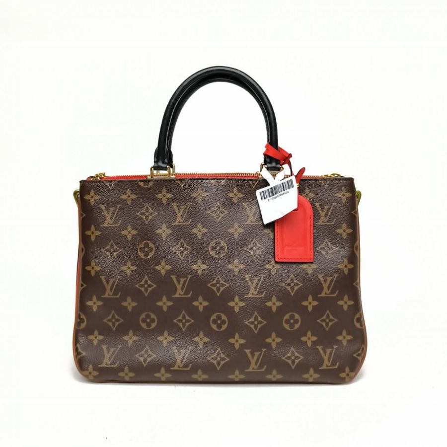LOUIS VUITTON 拼色PVC金扣millefeuille手提包肩背包-2
