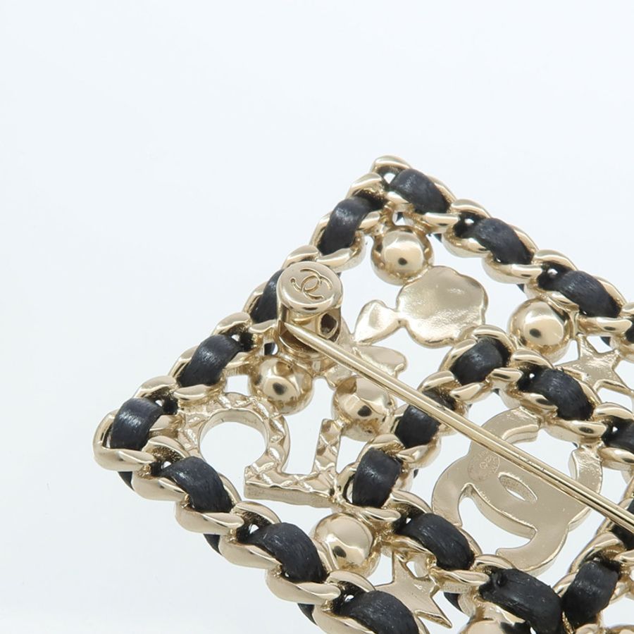 CHANEL 金屬/皮革Brooch胸針-6