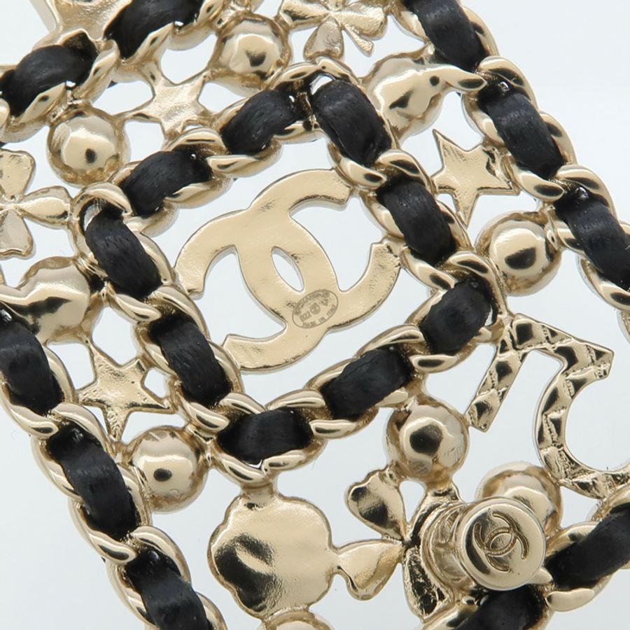 CHANEL 金屬/皮革Brooch胸針-7