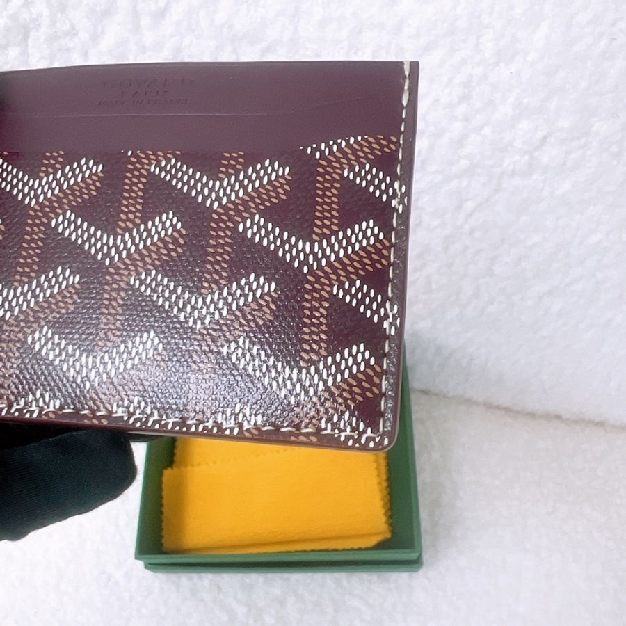 全新 Goyard Saint Sulpice 深紅色卡夾-5