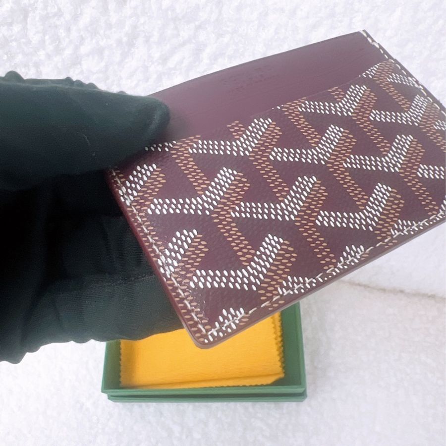 全新 Goyard Saint Sulpice 深紅色卡夾-6