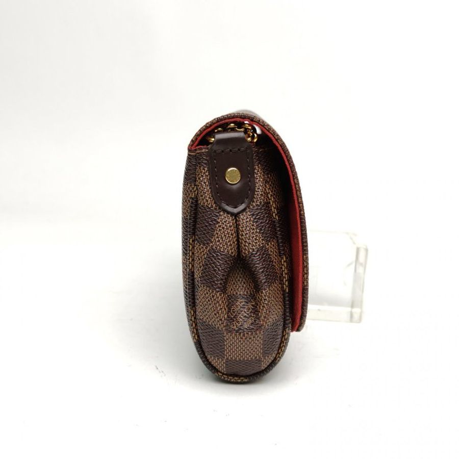 LOUIS VUITTON Favorite小號棕色棋盤格PVC肩背包-3