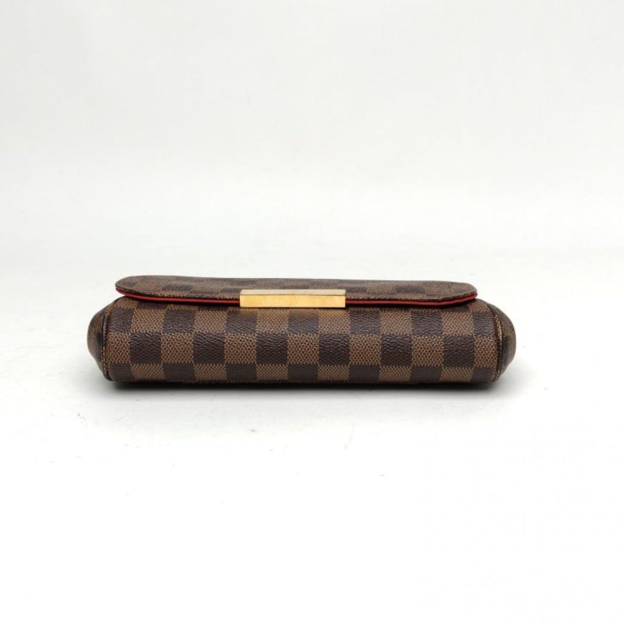 LOUIS VUITTON Favorite小號棕色棋盤格PVC肩背包-4