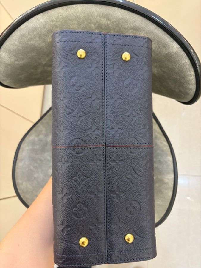 LV 深藍色全皮壓花Sully 成色很好。-2