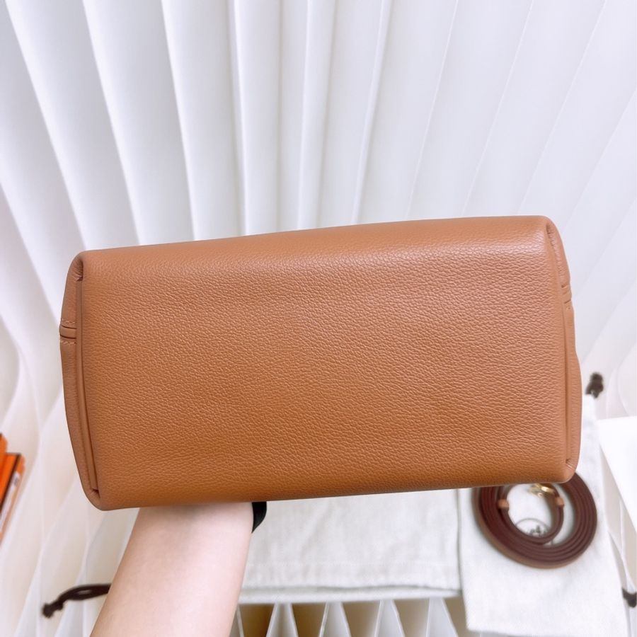 全新 Hermes mini 2424 金棕金釦 B刻-2