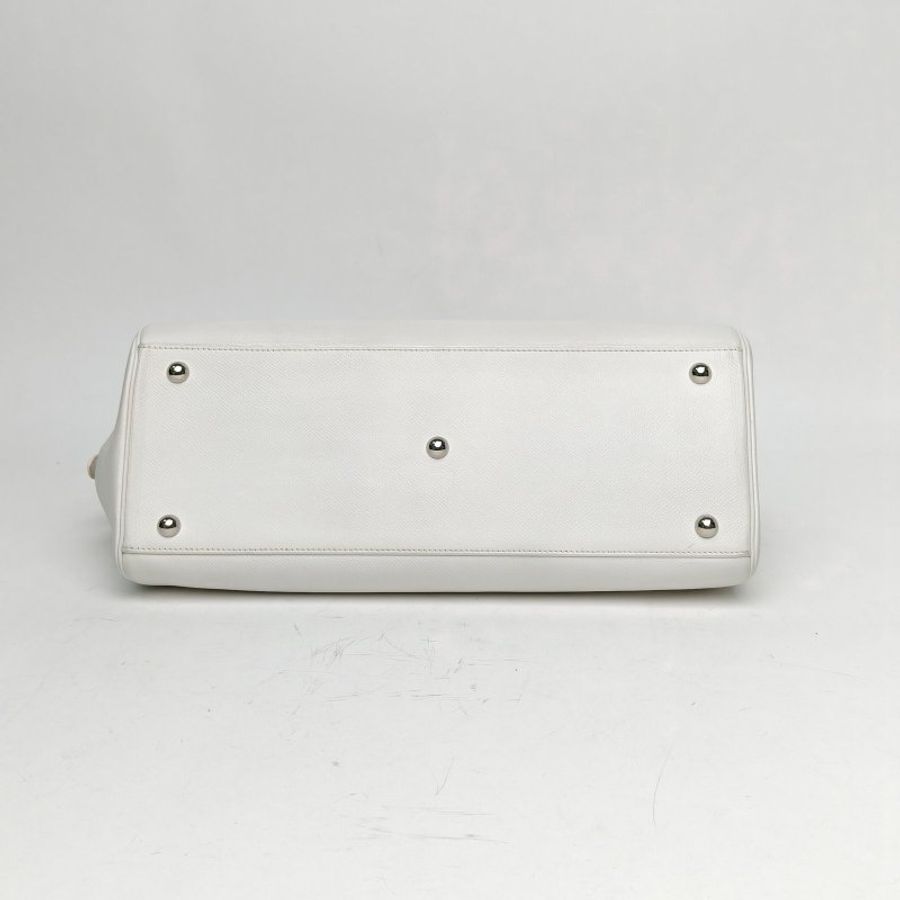 HERMES 白色Epsom皮框K銀扣Bombay35肩背包-4