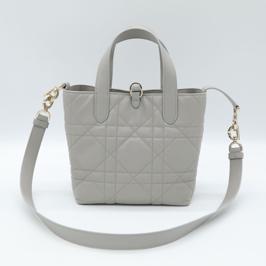 Dior Toujours 石灰色 小牛皮 小型 手提托特包 肩背包-4