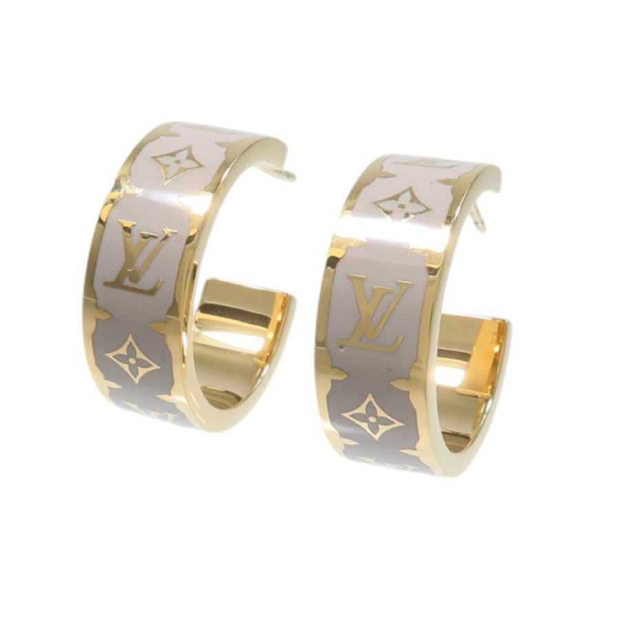 LOUIS VUITTON 金屬Nanogram Earrings耳環-1