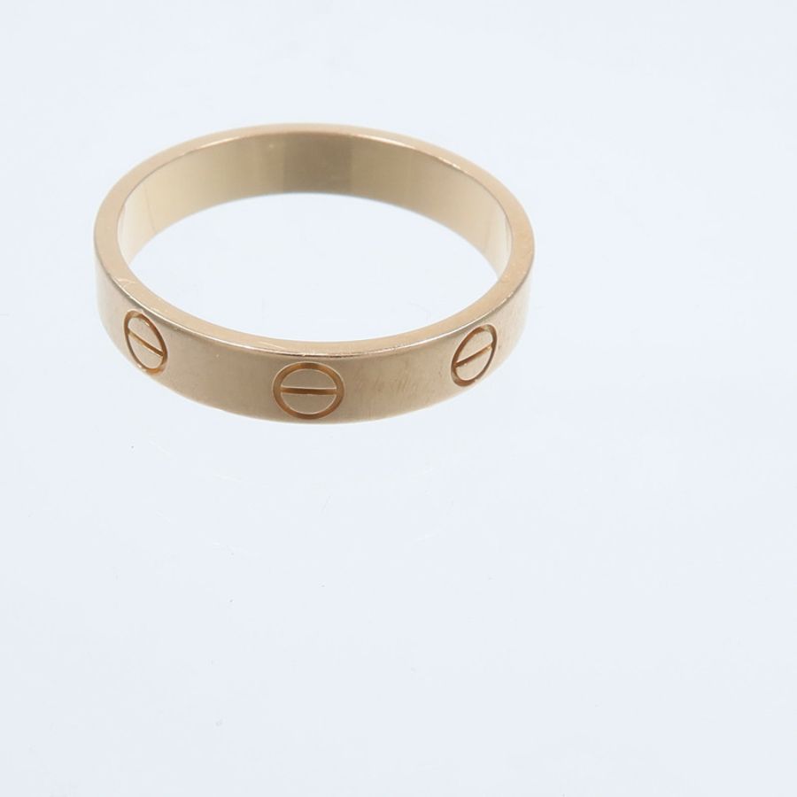CARTIER 18K玫瑰金Love Ring SM戒指-5