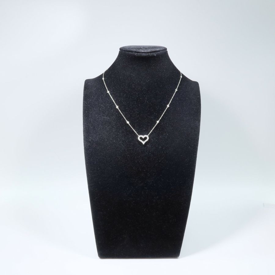 TIFFANY&CO PT950鉑金Diamond Hearts鑽石項鍊-9