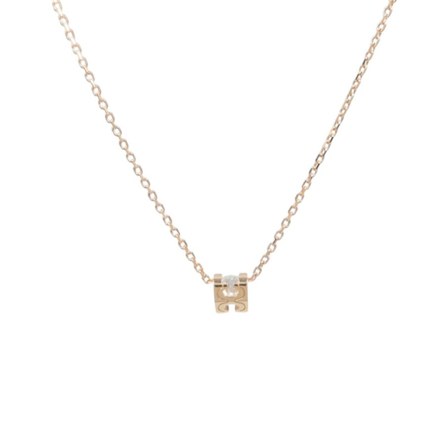 CARTIER 18K玫瑰金D'Amour鑽石項鍊-1