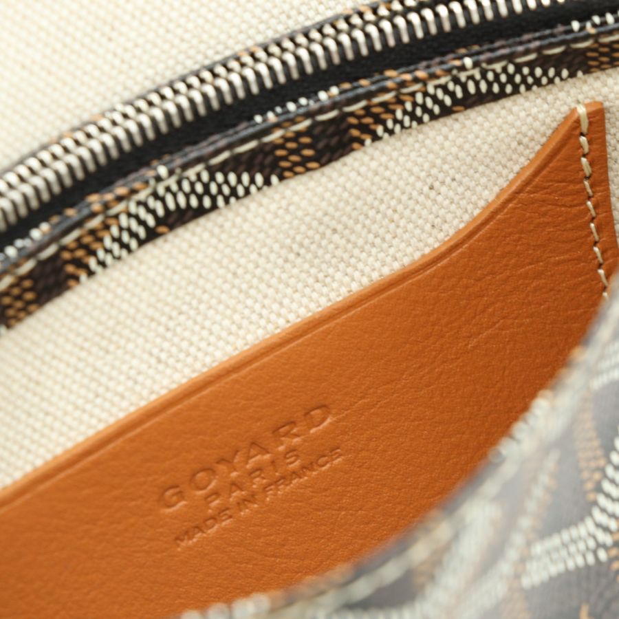 Goyard 戈雅 Plumet Pocket Wallet 肩背隨身錢包 棕色2-6