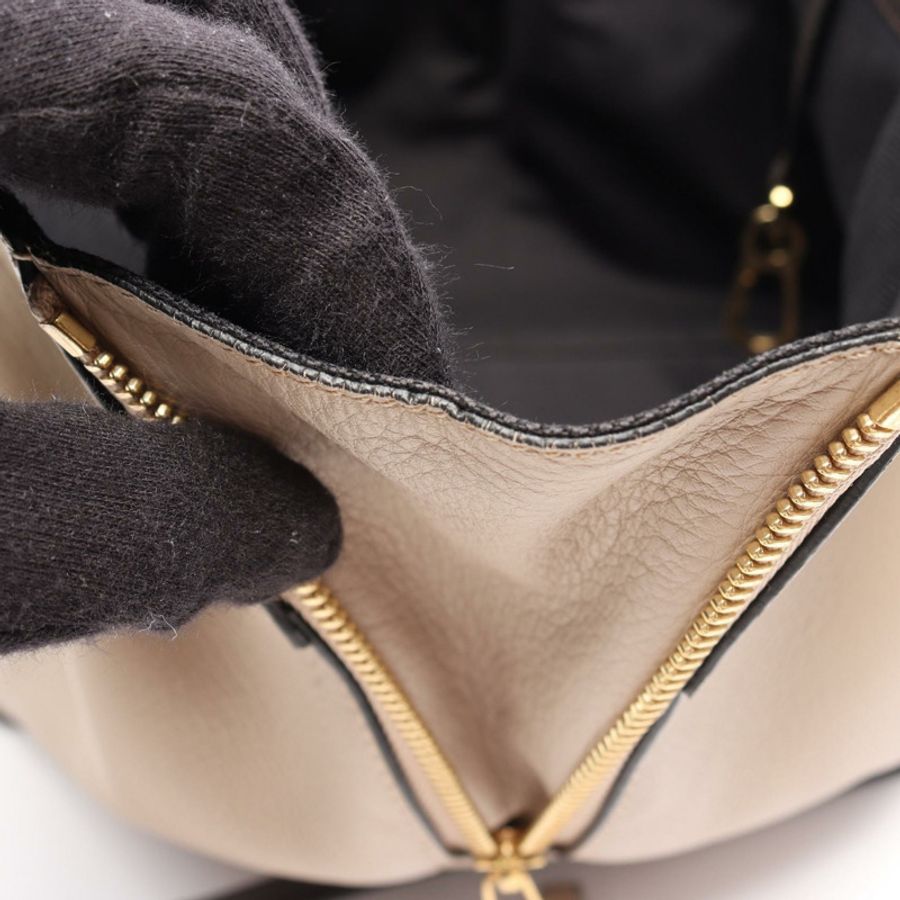 LOEWE HAMMOCK 小單肩手提包,皮革材質,米色、灰色、棕色,二手女款-6