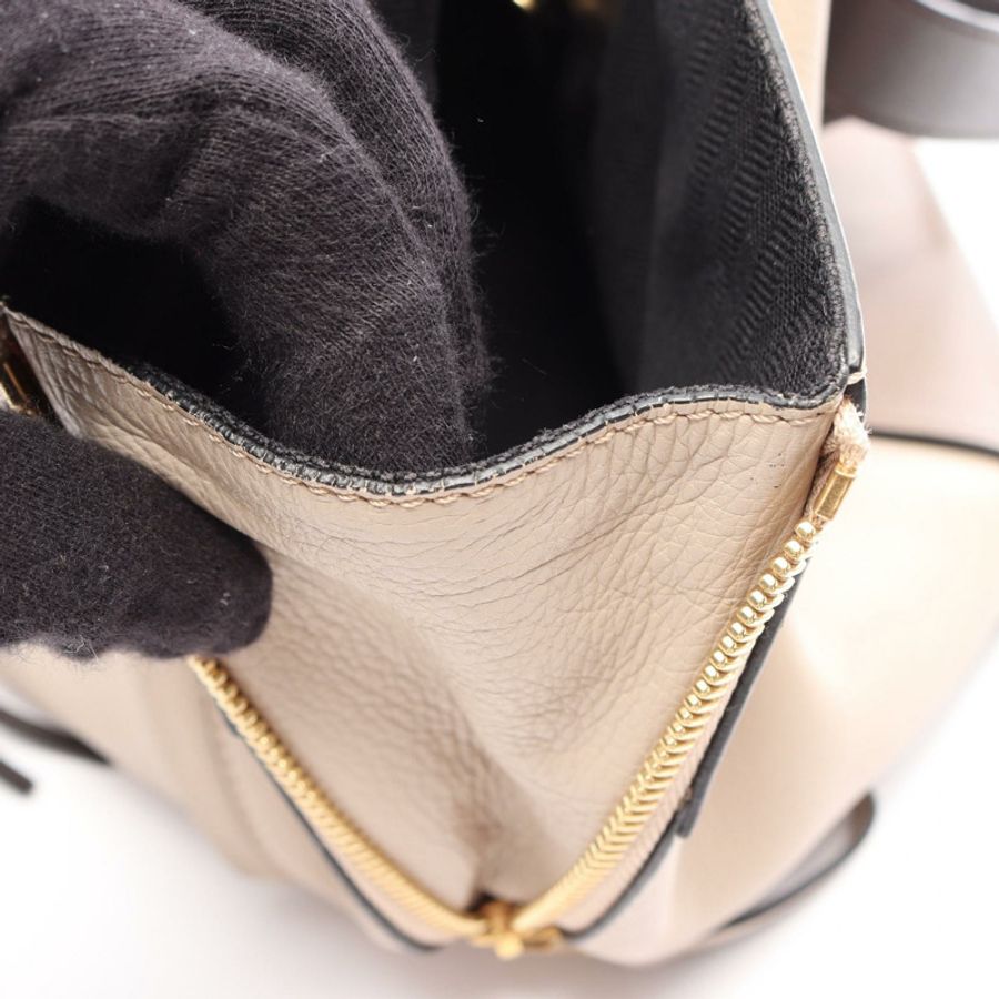 LOEWE HAMMOCK 小單肩手提包,皮革材質,米色、灰色、棕色,二手女款-7