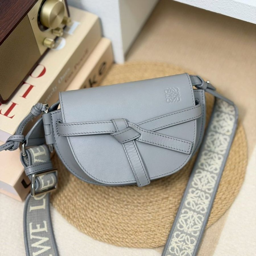 (激甜!錯過可惜🩶)🏷Loewe 羅意威.Mini Gate Dual 珍珠灰-0