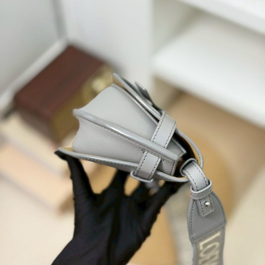 (激甜!錯過可惜🩶)🏷Loewe 羅意威.Mini Gate Dual 珍珠灰-3