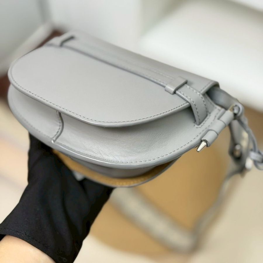 (激甜!錯過可惜🩶)🏷Loewe 羅意威.Mini Gate Dual 珍珠灰-7