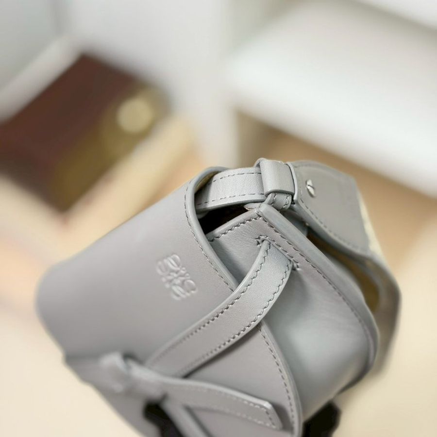 (激甜!錯過可惜🩶)🏷Loewe 羅意威.Mini Gate Dual 珍珠灰-9