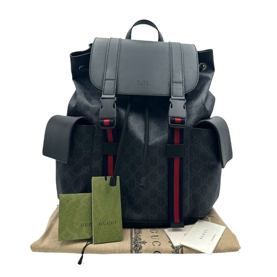 【美收精品】Gucci GG Supreme 後背包 C-763【隔月月中將轉賣至日本 上架期限30天】-0