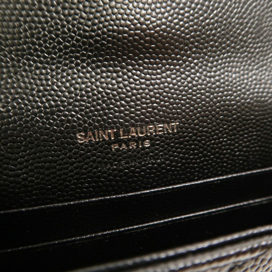 SAINT LAURENT 牛皮皮革Small Envelope Wallet錢包-8