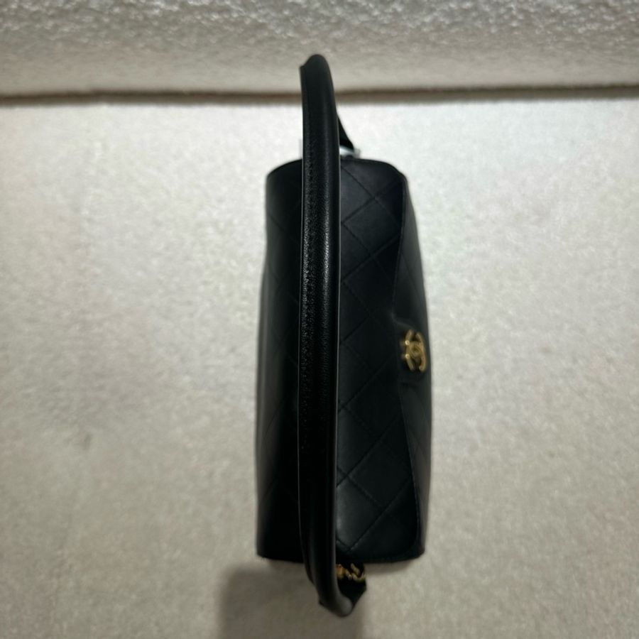 香奈兒/Chanel 26A 新款黑色保齡球包手輓包肩背包斜挎包-4