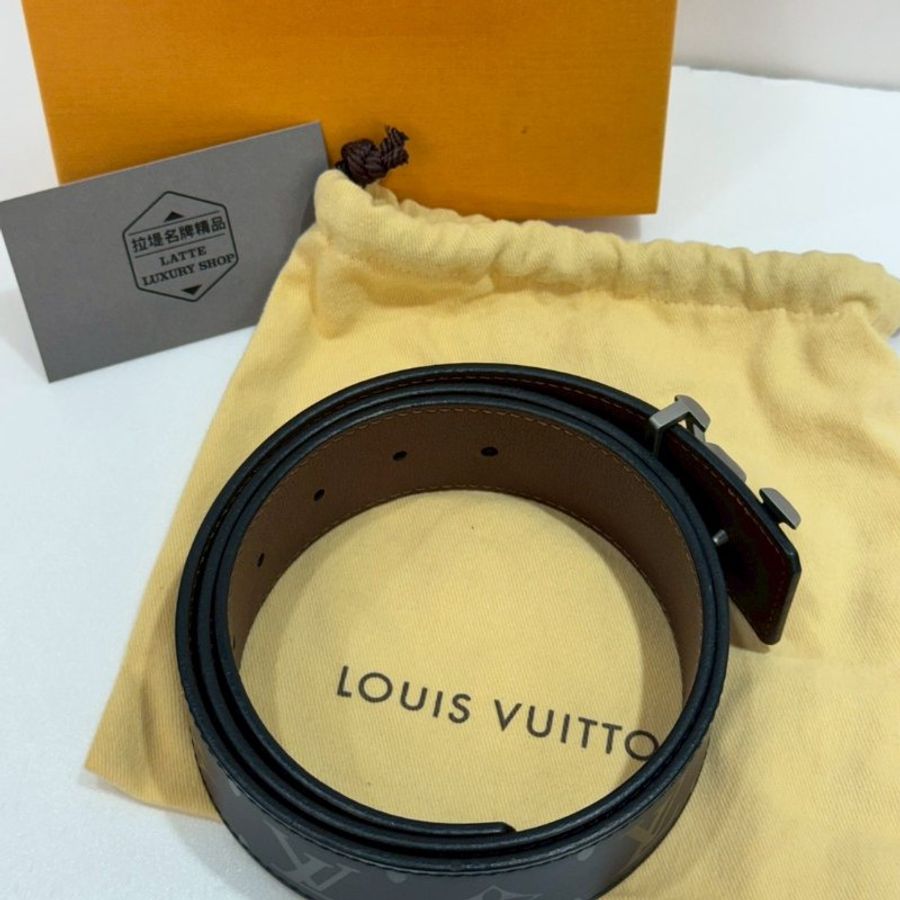 LV 雙面 皮帶/腰帶 M9346 9成新-8