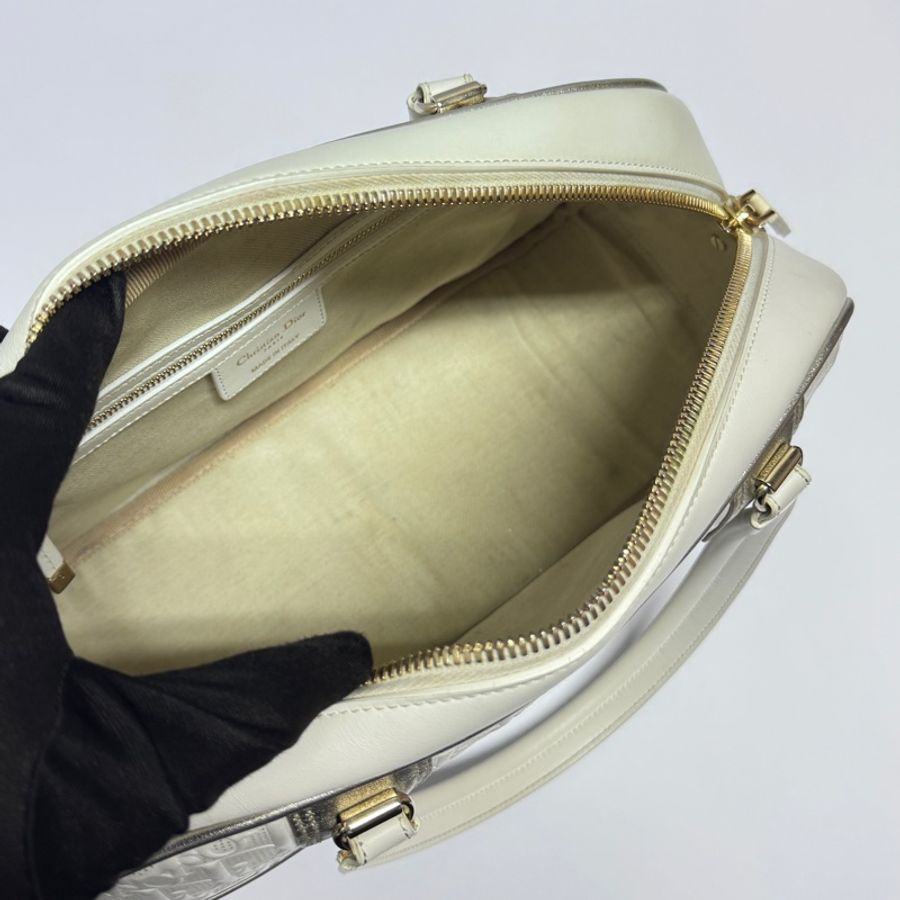 (超稀有!) Dior Bowling 壓紋老花 保齡球包 專櫃15.5萬-16