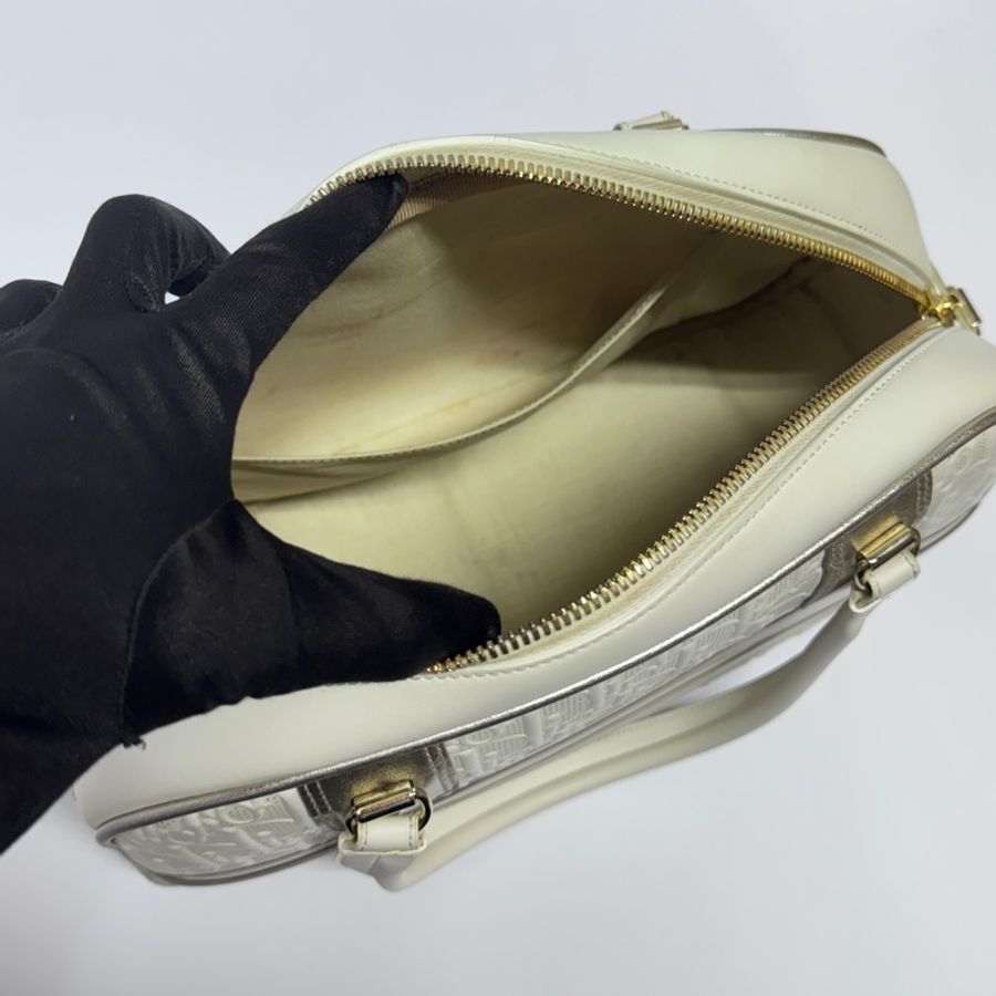 (超稀有!) Dior Bowling 壓紋老花 保齡球包 專櫃15.5萬-17