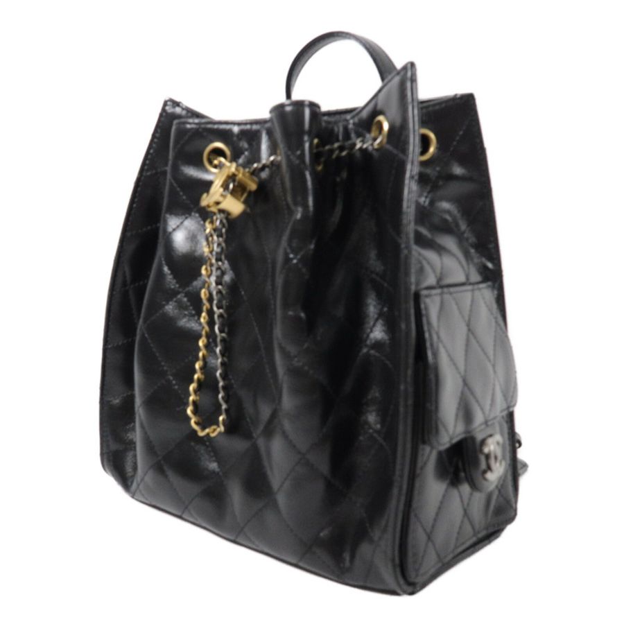 CHANEL 牛皮皮革Chanel 25 Backpack Medium鏈帶背包-2