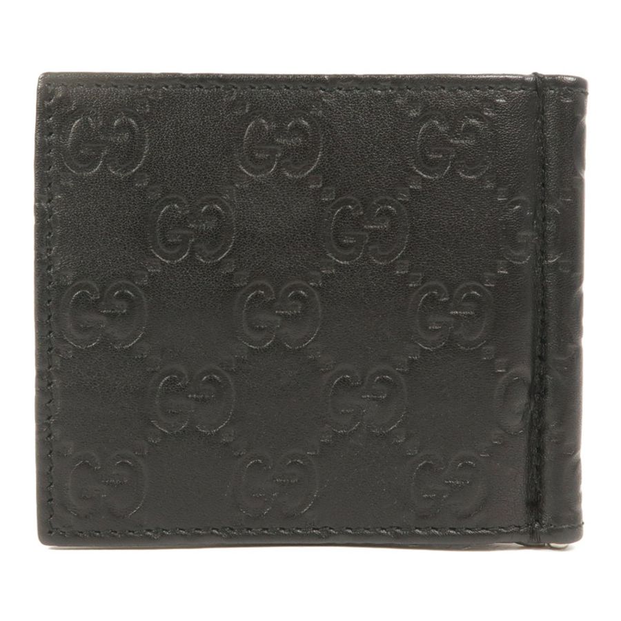GUCCI 牛皮皮革Money Clip錢包-1