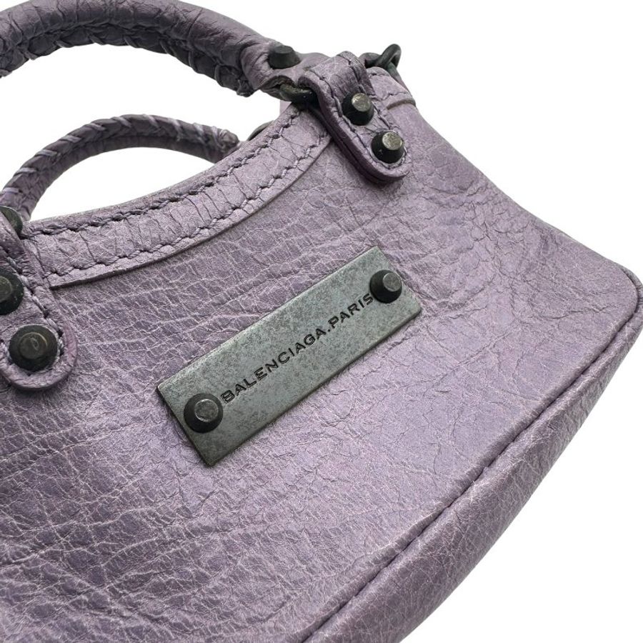 【美收精品】BALENCIAGA  仿舊羊皮超迷你手提包包 C-758【隔月月中將轉賣至日本 上架期限30天】-6