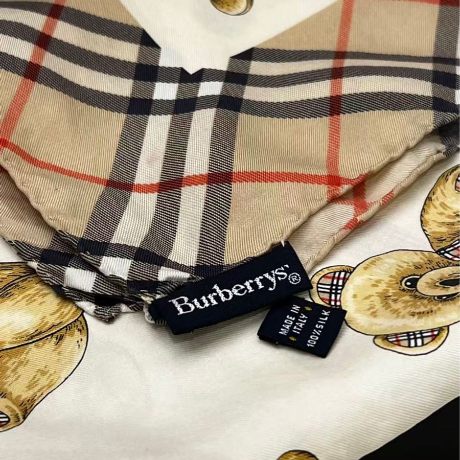 Burberrys 100% Silk 絲巾-4