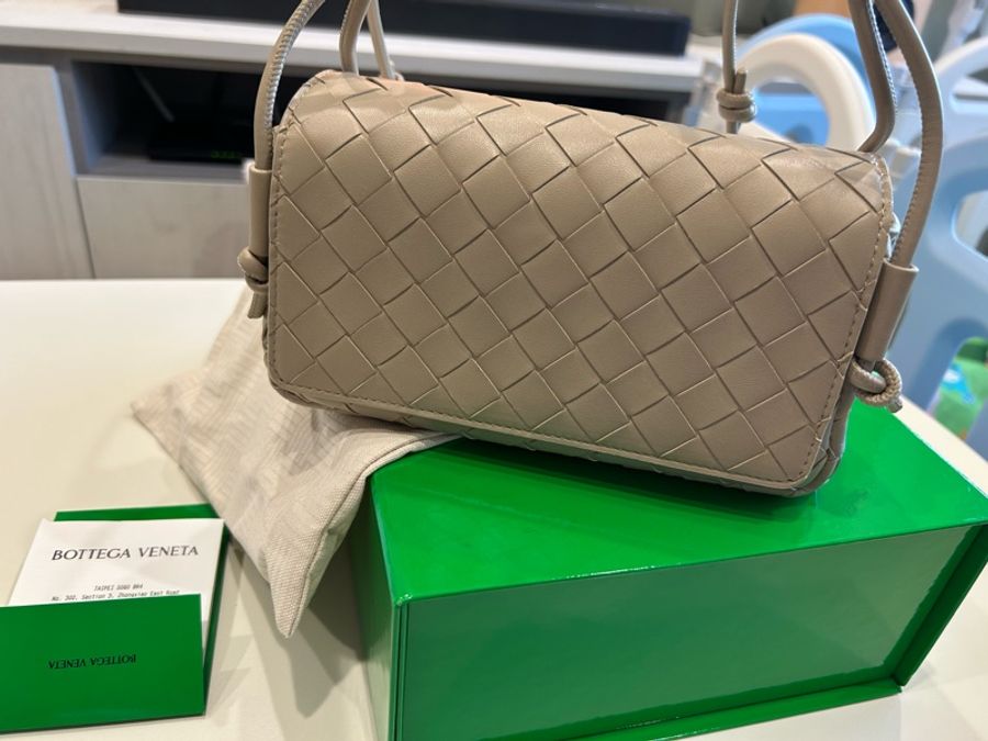 BOTTEGA VENETA Notturno編織包#Ecru亞麻色-0