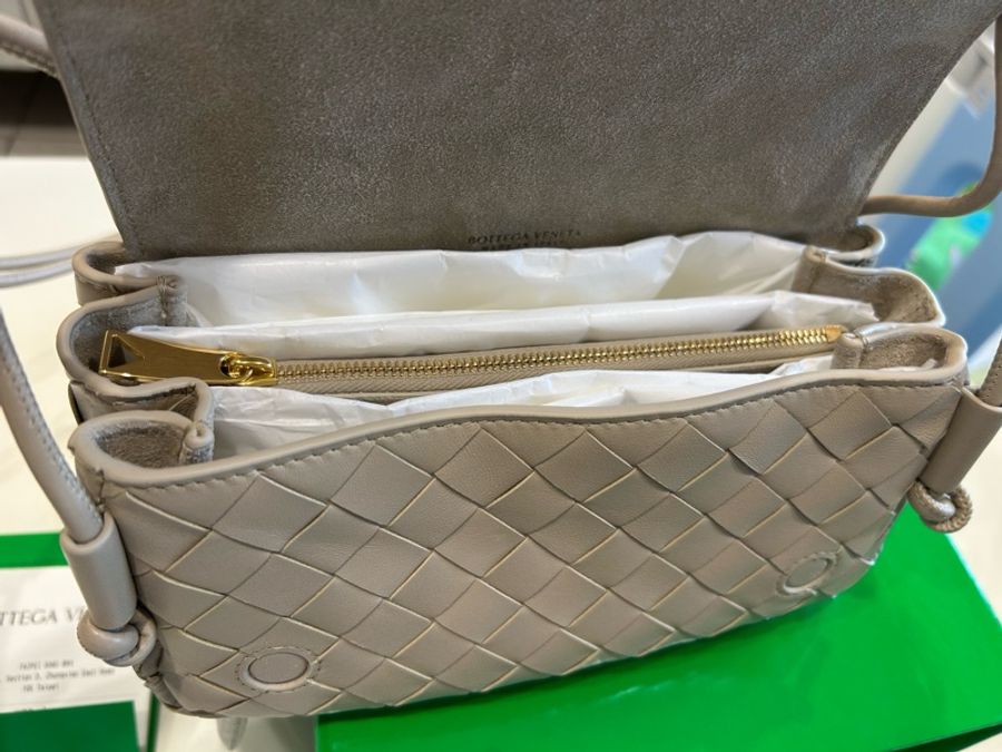 BOTTEGA VENETA Notturno編織包#Ecru亞麻色-6