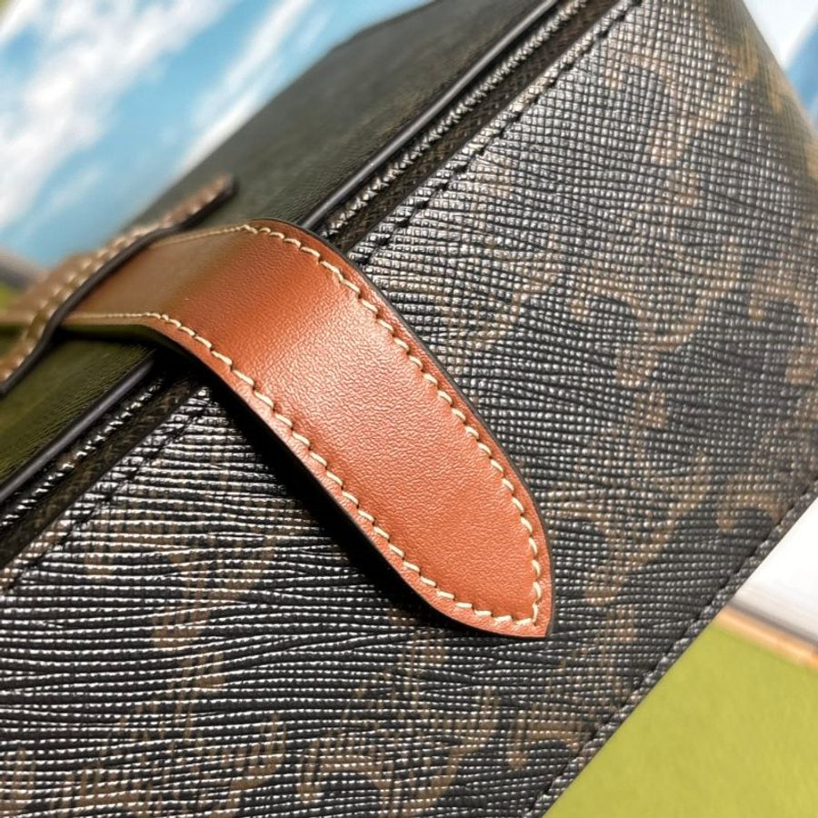 ::CELINE:: 經典標誌印花牛皮革 大型 珠寶盒 4M0382DIU 凱旋花紋珠寶盒 飾品收納-8