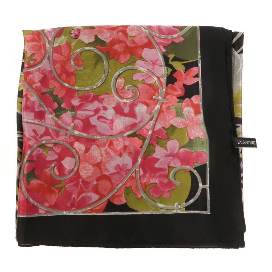 Valentino 絲質Scarf 130x130絲巾-1