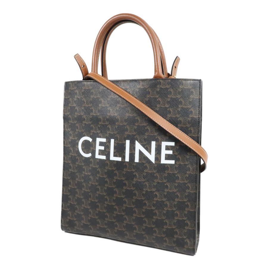CELINE 塗層帆布Triomphe Cabas Tote Bag手挽肩背兩用袋-2
