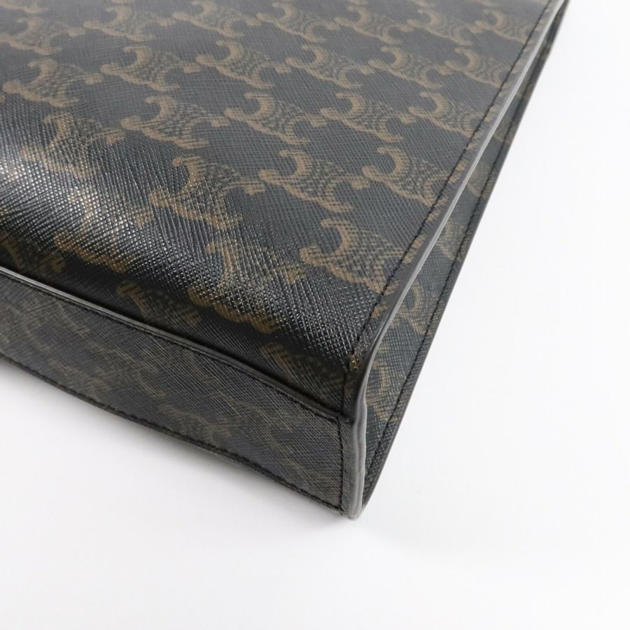 CELINE 塗層帆布Triomphe Cabas Tote Bag手挽肩背兩用袋-10