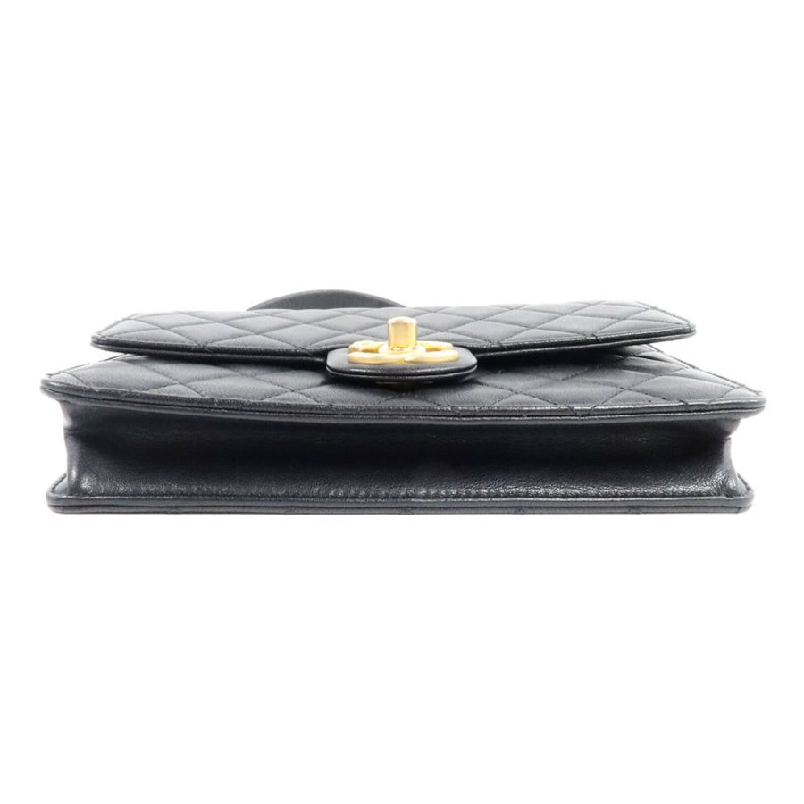 CHANEL 牛皮皮革Pearl Flap Bag鏈帶肩背袋-3