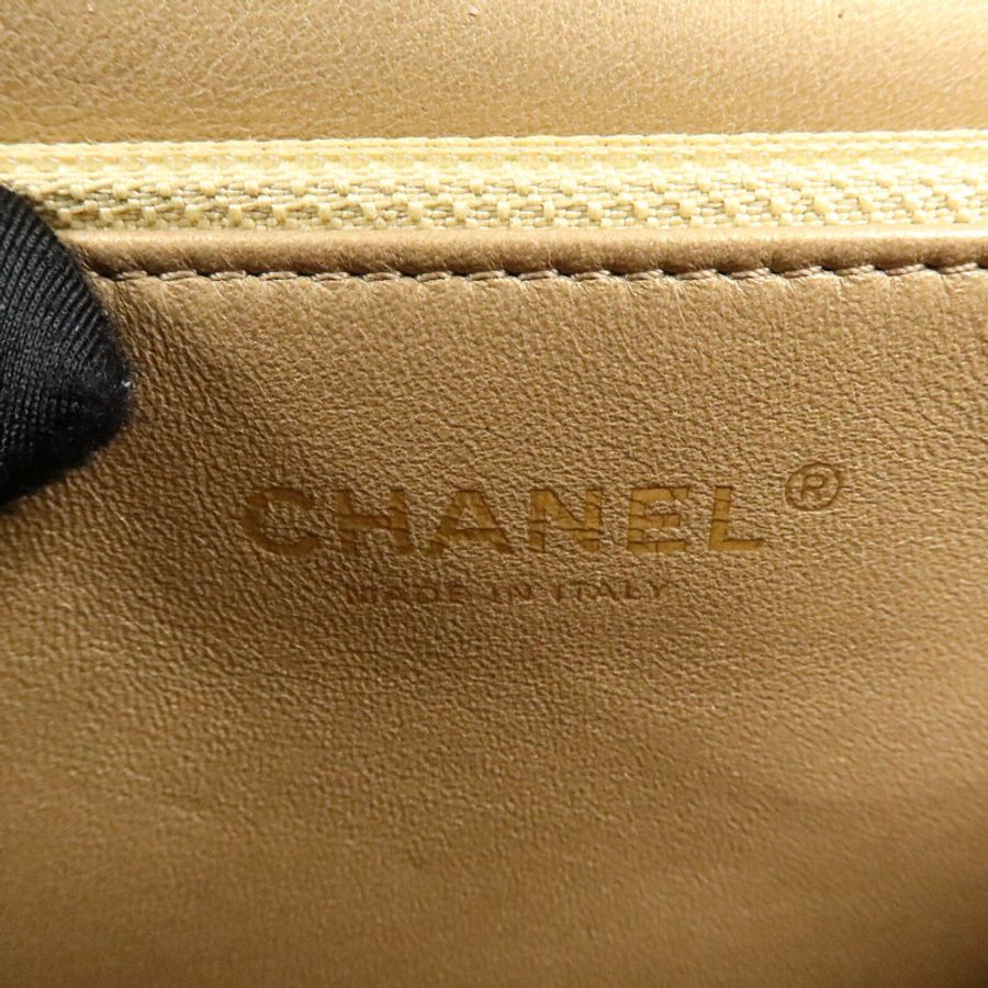 CHANEL 牛皮皮革Pearl Flap Bag鏈帶肩背袋-5