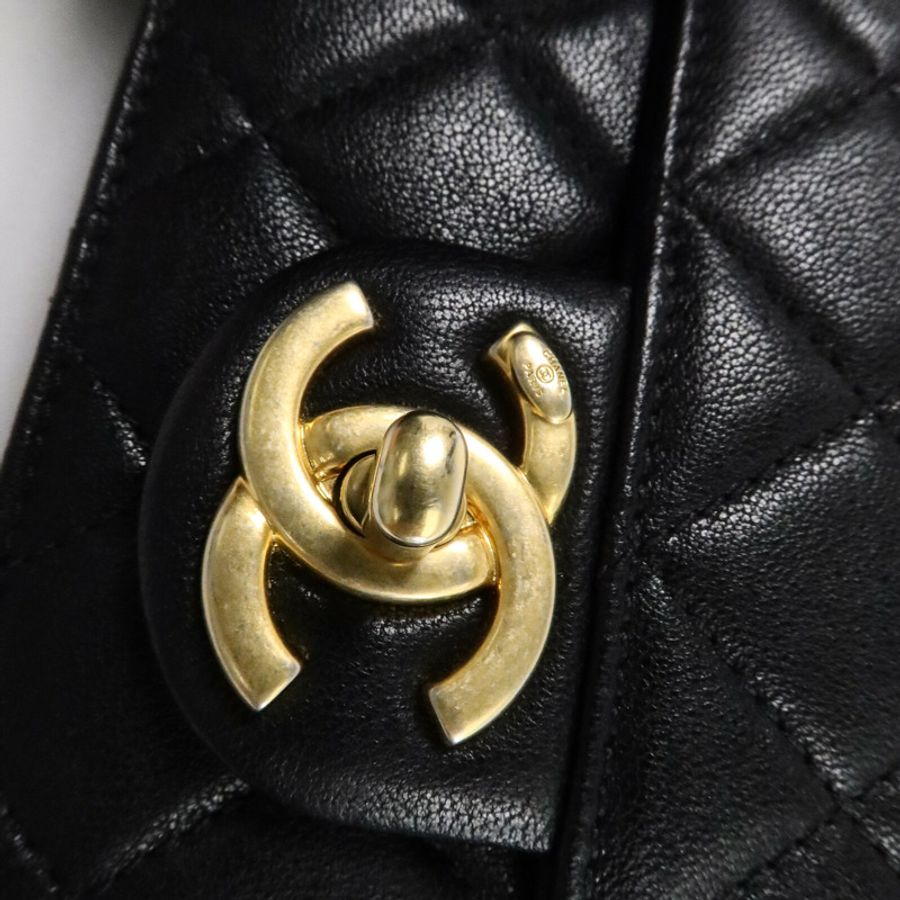 CHANEL 牛皮皮革Pearl Flap Bag鏈帶肩背袋-6