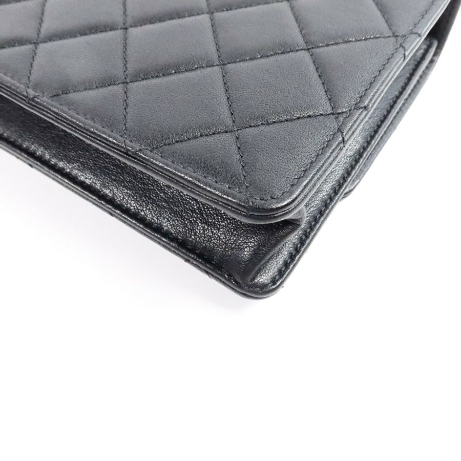CHANEL 牛皮皮革Pearl Flap Bag鏈帶肩背袋-12