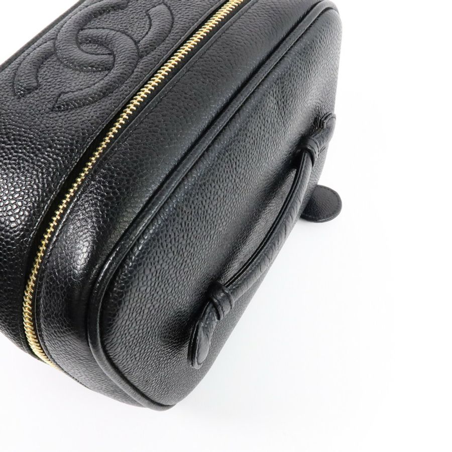 CHANEL 牛皮皮革Vintage Vanity手挽袋-9