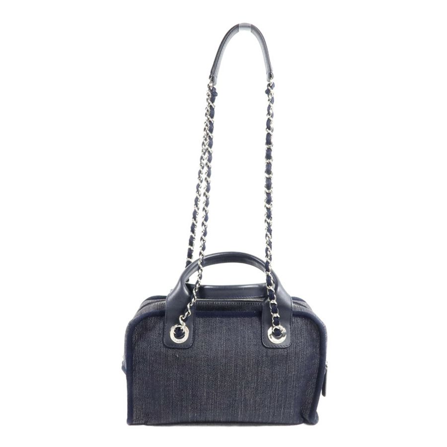 CHANEL 牛仔布Deauville Chain Tote手挽肩背兩用袋-1