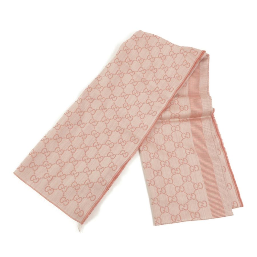 GUCCI 羊毛/絲質Scarf 70X195cm圍巾-1